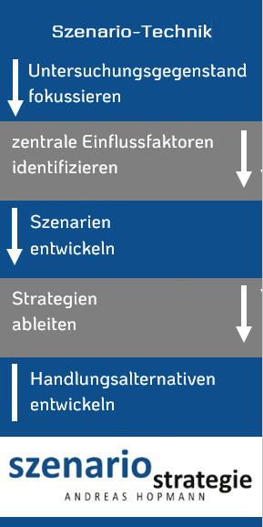 Grafik Ablauf Szenario-Technik